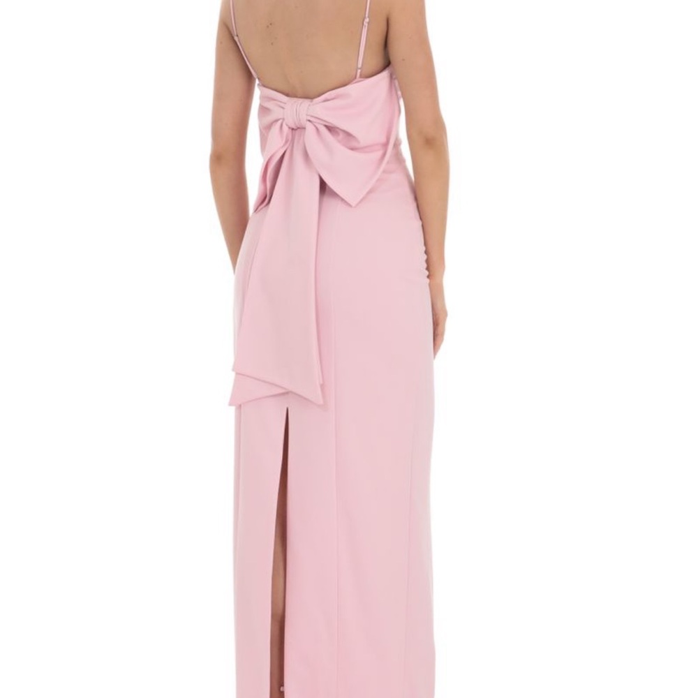 Lucy in the Sky Pink Maxi Gown Spaghetti Strap